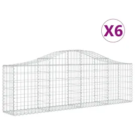kosze-gabionowe-6-szt-200x30x60-80-cm-galwanizowane-zelazo