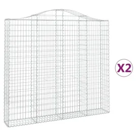 kosze-gabionowe-2-szt-200x30x180-200-cm-galwanizowane-zelazo