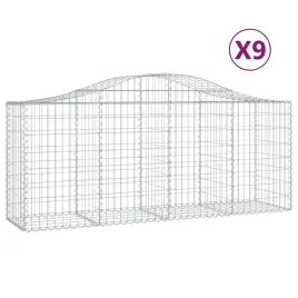 kosze-gabionowe-9-szt-200x50x80-100-cm-galwanizowane-zelazo
