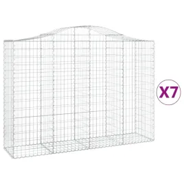 kosze-gabionowe-7-szt-200x50x140-160-cm-galwanizowane-zelazo