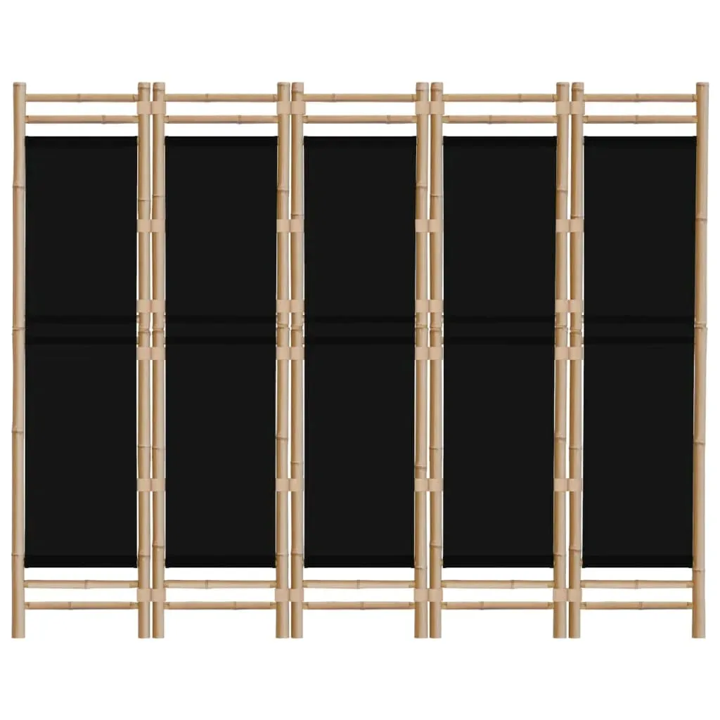 skladany-parawan-5-panelowy-200-cm-bambus-i-plotno