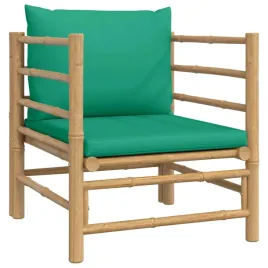 sofa-ogrodowa-z-zielonymi-poduszkami-bambusowa