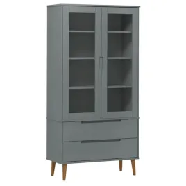 witryna-z-szufladami-molde-szara-90x35x175-cm-lita-sosna