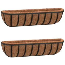 korytka-scienne-2-szt-z-mata-kokosowa-czarne-76x21x16-cm