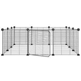 klatka-dla-zwierzat-12-panelowa-z-drzwiami-czarna-35x35-cm-stalowa
