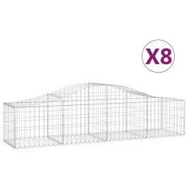 kosze-gabionowe-8-szt-200x50x40-60-cm-galwanizowane-zelazo