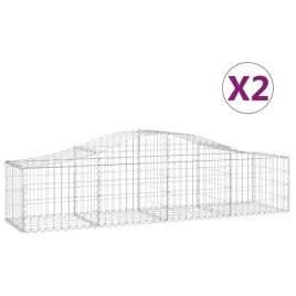 kosze-gabionowe-2-szt-200x50x40-60-cm-galwanizowane-zelazo