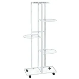 kwietnik-z-5-polkami-i-kolkami-44x23x100-cm-bialy-zelazny