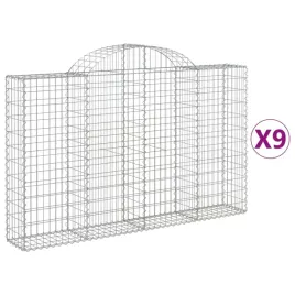 kosze-gabionowe-9-szt-200x30x120-140-cm-galwanizowane-zelazo