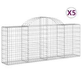 kosze-gabionowe-5-szt-200x30x80-100-cm-galwanizowane-zelazo
