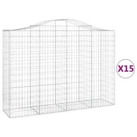 kosze-gabionowe-15-szt-200x50x140-160cm-galwanizowane-zelazo