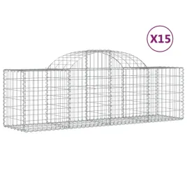 kosze-gabionowe-15-szt-200x50x60-80-cm-galwanizowane-zelazo