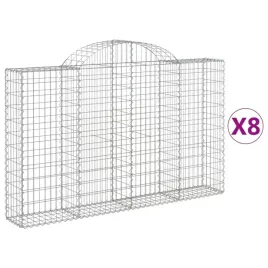 kosze-gabionowe-8-szt-200x30x120-140-cm-galwanizowane-zelazo