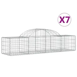 kosze-gabionowe-7-szt-200x50x40-60-cm-galwanizowane-zelazo