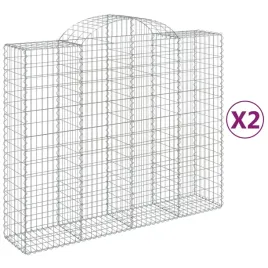 kosze-gabionowe-2-szt-200x50x160-180-cm-galwanizowane-zelazo