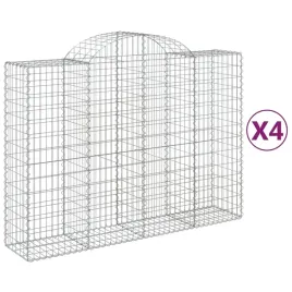 kosze-gabionowe-4-szt-200x50x140-160-cm-galwanizowane-zelazo