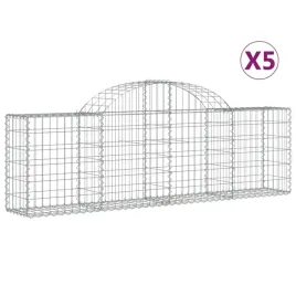 kosze-gabionowe-5-szt-200x30x60-80-cm-galwanizowane-zelazo