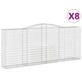 kosze-gabionowe-8-szt-400x50x160-180-cm-galwanizowane-zelazo
