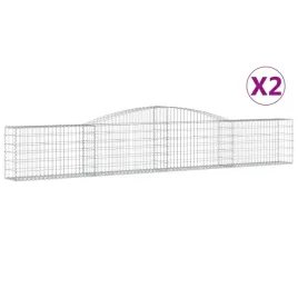 kosze-gabionowe-2-szt-400x30x60-80-cm-galwanizowane-zelazo