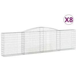 kosze-gabionowe-8-szt-400x30x100-120-cm-galwanizowane-zelazo