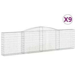 kosze-gabionowe-9-szt-400x30x100-120-cm-galwanizowane-zelazo
