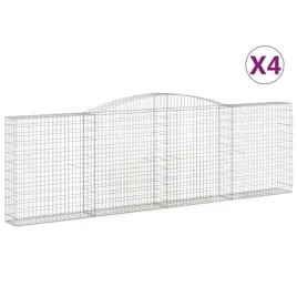 kosze-gabionowe-4-szt-400x30x120-140-cm-galwanizowane-zelazo