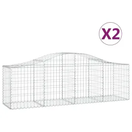 kosze-gabionowe-2-szt-200x50x60-80-cm-galwanizowane-zelazo