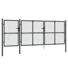 brama-z-siatki-antracytowa-400x175-cm-galwanizowana-stal