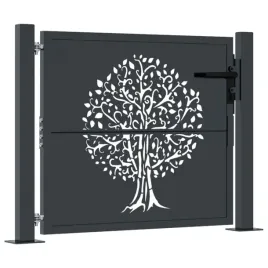 furtka-ogrodowa-antracytowa-105x105-cm-stal-motyw-drzewa