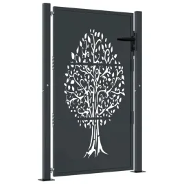 furtka-ogrodowa-antracytowa-105x155-cm-stal-motyw-drzewa