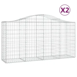 kosze-gabionowe-2-szt-200x50x100-120-cm-galwanizowane-zelazo