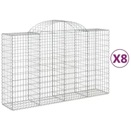 kosze-gabionowe-8-szt-200x50x120-140-cm-galwanizowane-zelazo