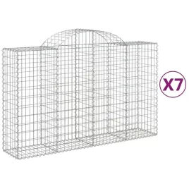 kosze-gabionowe-7-szt-200x50x120-140-cm-galwanizowane-zelazo