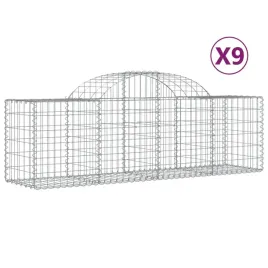kosze-gabionowe-9-szt-200x50x60-80-cm-galwanizowane-zelazo