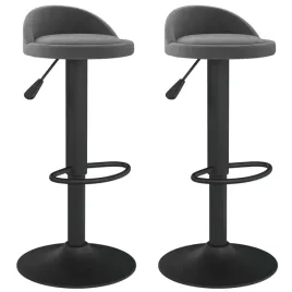 stolki-barowe-2-szt-ciemnoszare-obite-aksamitem