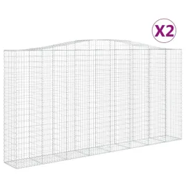kosze-gabionowe-2-szt-400x50x200-220-cm-galwanizowane-zelazo