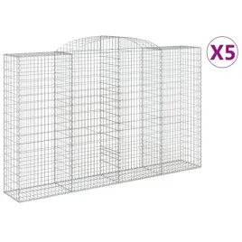 kosze-gabionowe-5-szt-300x50x180-200-cm-galwanizowane-zelazo