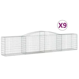 kosze-gabionowe-9-szt-400x50x80-100-cm-galwanizowane-zelazo