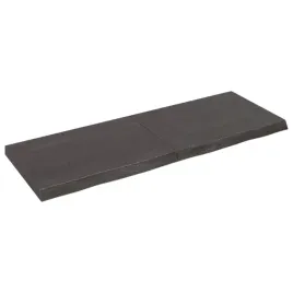 polka-ciemnobrazowa-140x50x-2-6-cm-wykonczone-drewno-debowe