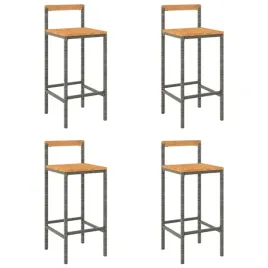 stolki-barowe-4-szt-szary-polirattan-i-lite-drewno-akacjowe