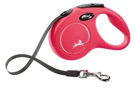 smycz-dla-psa-flexi-new-classic-tasma-czerwona-roz-m-5m-25kg
