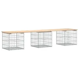 lawka-ogrodowa-z-gabionem-203x44x42-cm-lite-drewno-sosnowe