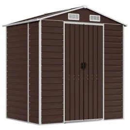 szopa-ogrodowa-brazowa-191x130x198-cm-stal-galwanizowana