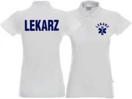 koszulka-polo-damska-lekarz-biala