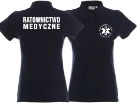 koszulka-polo-damska-ratownictwo-medyczne-granatowa