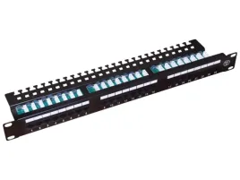 patch-panel-a-lan-z-polka-czarny-pk013-1u-19-kat-5e-utp-24xrj-45