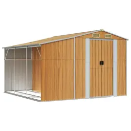 szopa-ogrodowa-jasny-braz-277x279x179-cm-stal-galwanizowana