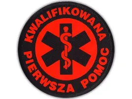 emblemat-fluo-kwalifikowana-pierwsza-pomoc-na-rzepie-85-cm