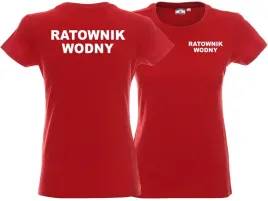 koszulka-damska-ratownik-wodny-czerwona