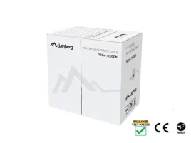 kabel-utp-lanberg-kat-5e-305m-drut-cu-zolty-fluke-passed